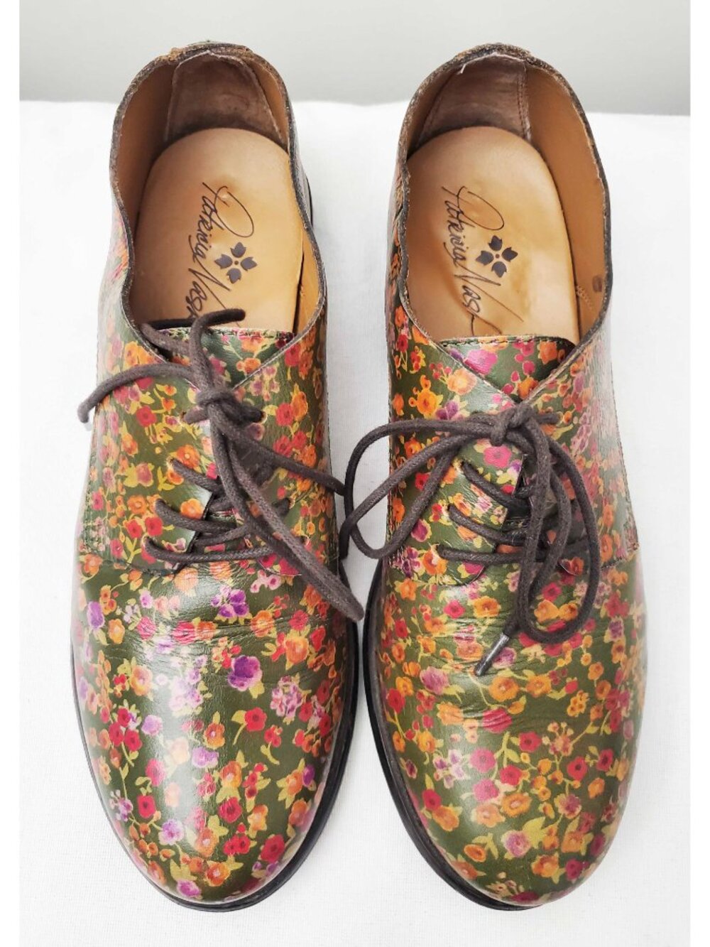 Patricia Nash Womens Silvio Leather Oxford Shoes Floral Print US 8 M - Picture 8 of 9